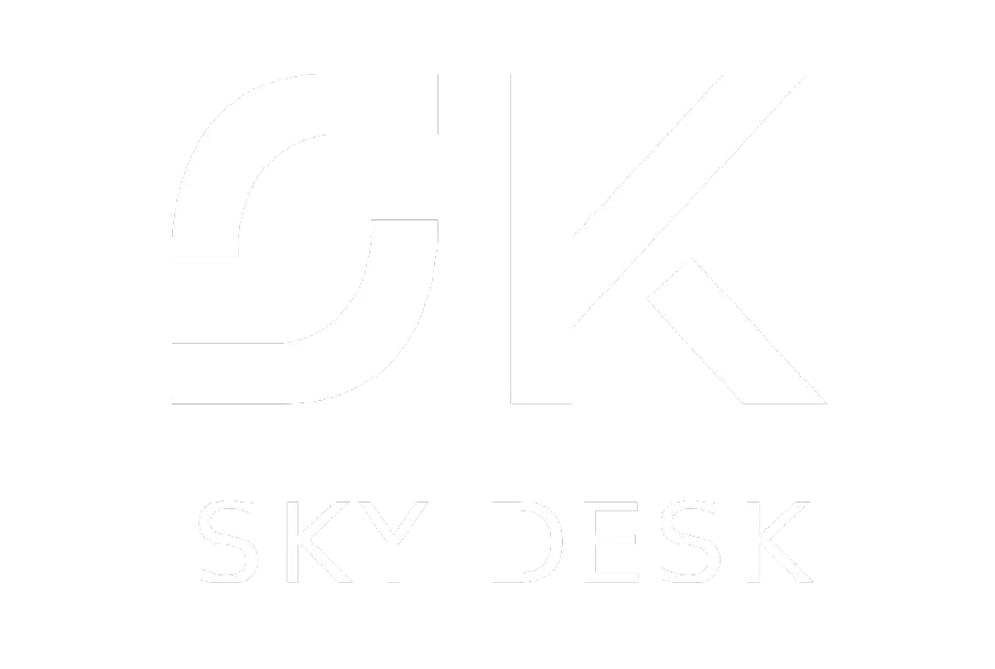 logo sky desk blanc