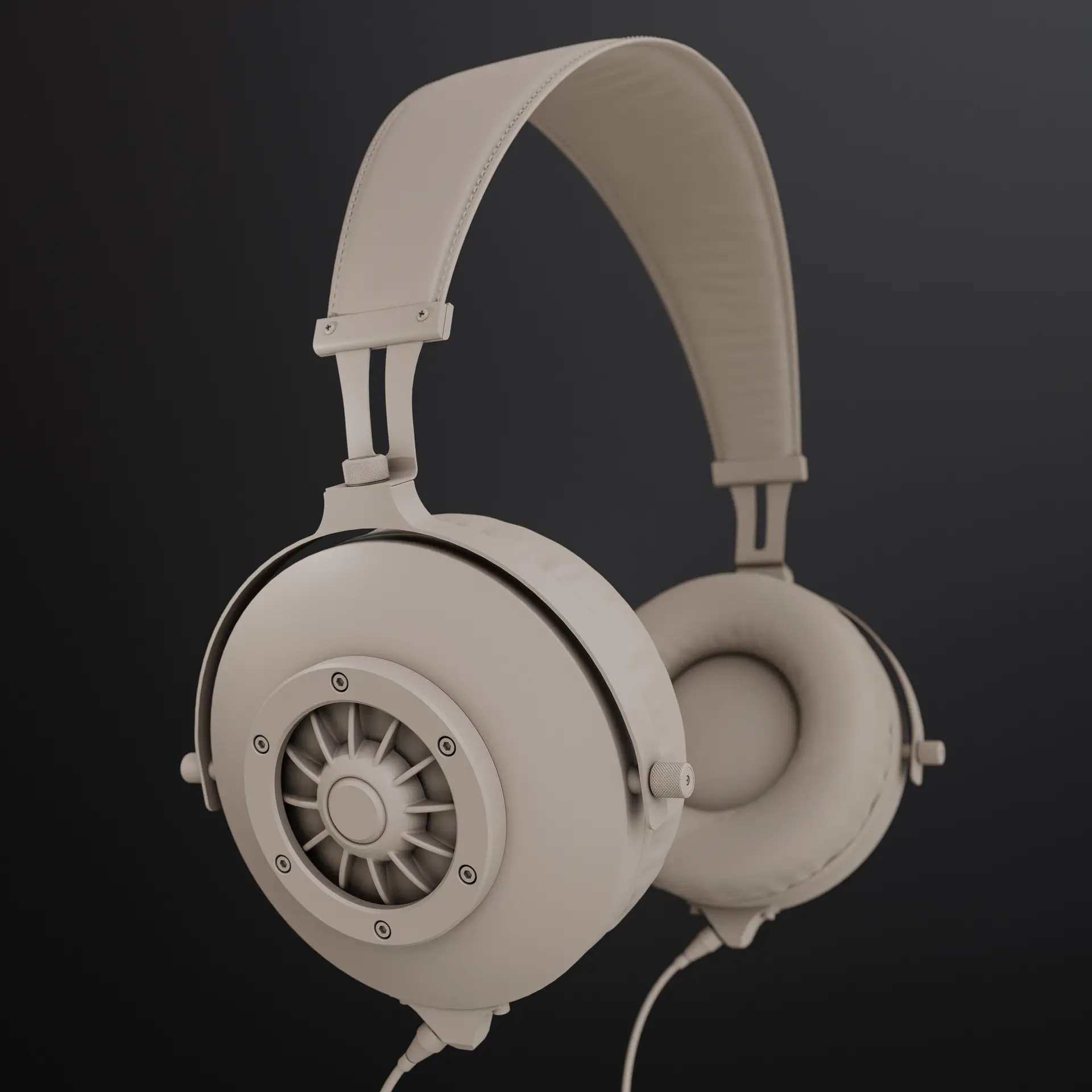 modélisation 3D casque audio